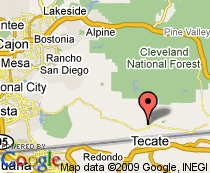 Map of where motorcycle passenger was killed in California